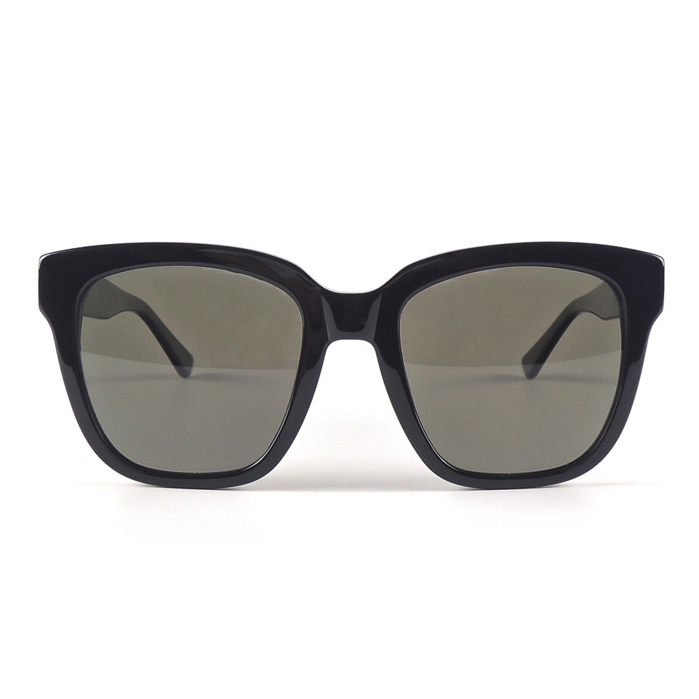 Acetate black sun glasses factory direct selling unisex shades mirrored sunglasses with AR coating