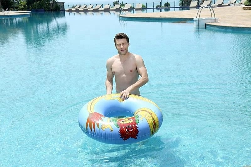 float inflatable adult swim ring for pool