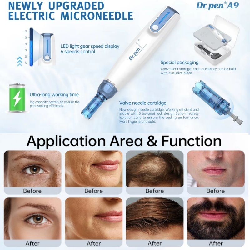 OEM 0-2.5mm Micro Needle derma pen Dr.pen A9  Acne Dark Spot Removal skin rejuvenation microneedling dermapen needle cartridges