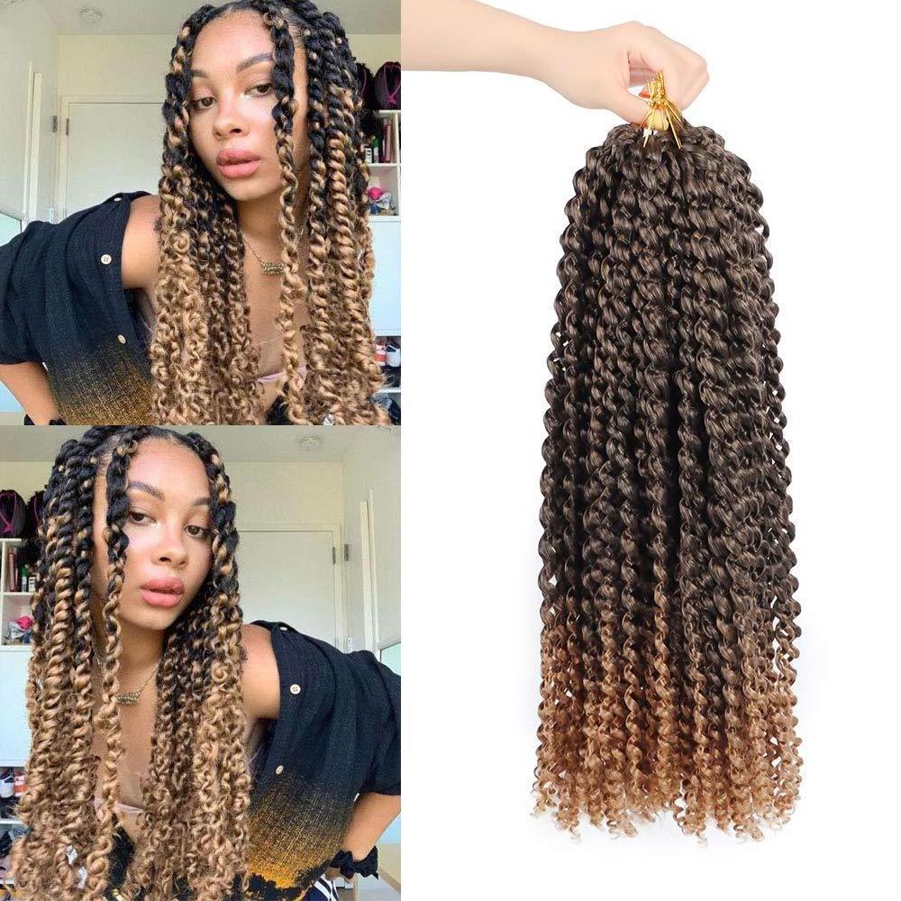 18 in Passion Twist Crochet Hair Braid Box Braids colorful kinky twist hair