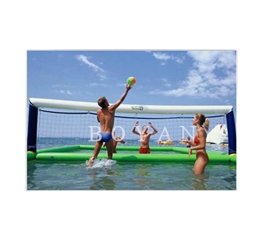 Inflatables Factory High Quality beach water pool inflatable volleyball court sealed water volleyball play court