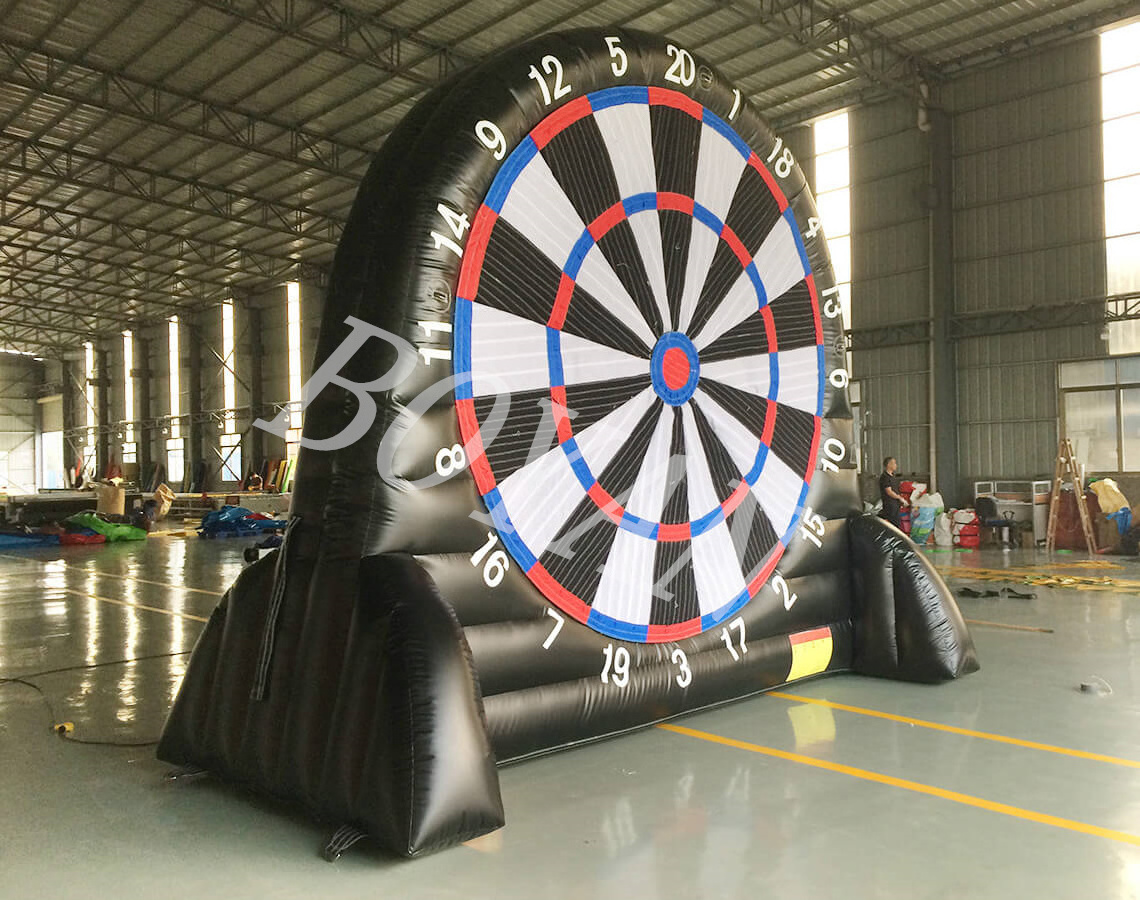 Giant Inflatable Football Soccer Dart Board, Inflatable Golf Targets, Inflatable Foot Dart Game with 5 balls