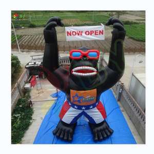 BOYAN 5m High Giant Durable PVC Tarpaulin Inflatable Gorilla Advertising Balloon for Grand Opening