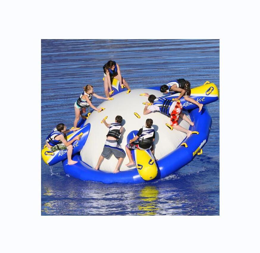 Summer Hot selling lake toys floating sports inflatable Saturn water park rotation floating water games