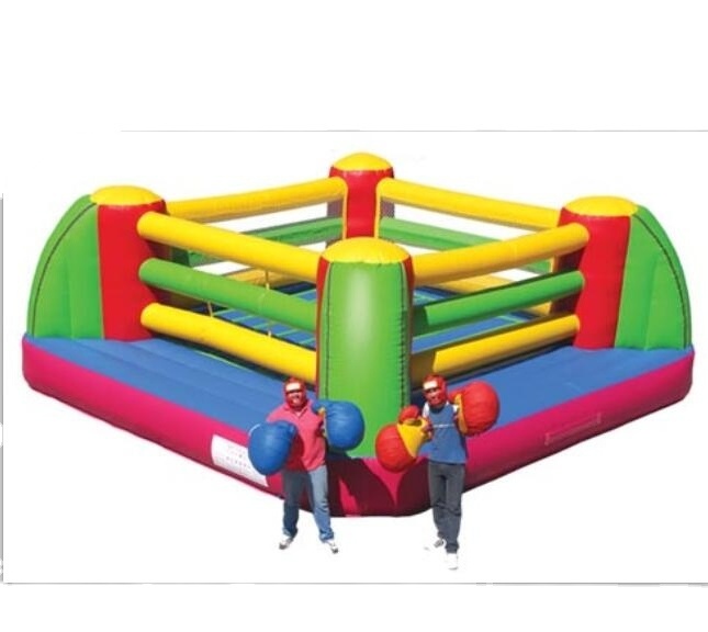 cheap kid game rental arena inflatable battle zone wrestling boxing ring for sale