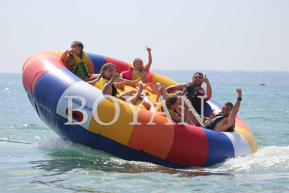 New design Inflatable Spinning LOUNGE TWISTER Towable Tube For Water Entertainment Inflatable Water Rotating Disco Boat