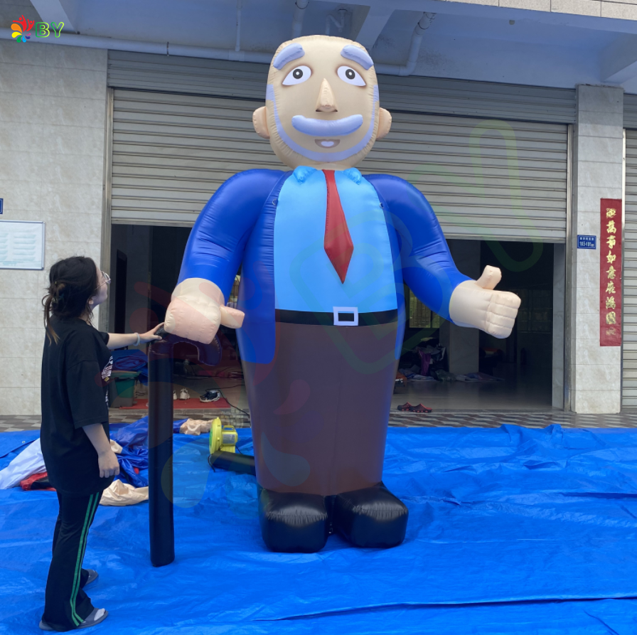 BOYAN Hot Selling Inflatable Human Balloon Netherlands Holland Cartoons Inflatable Abraham Doll Balloon