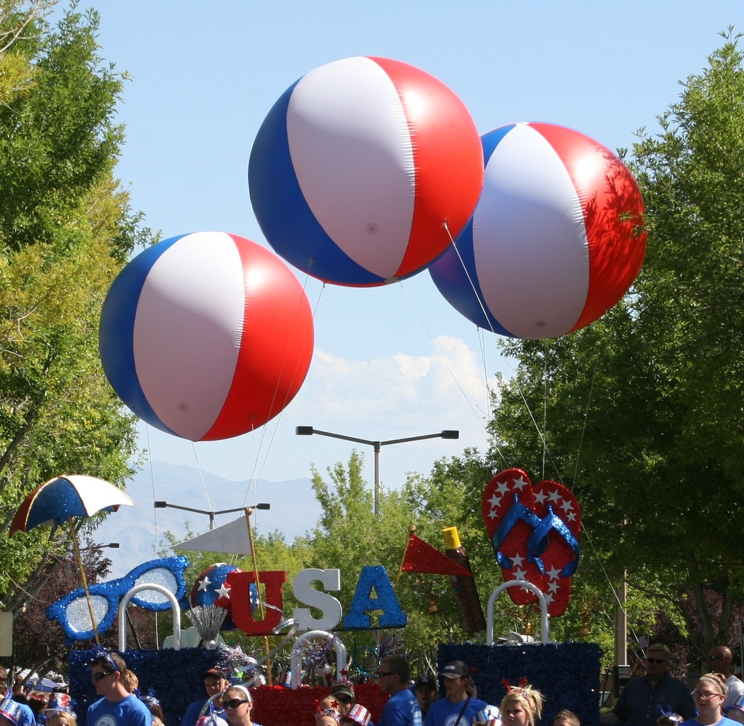 inflatable helium balloon / giant advertising flying blimp / airship round sphere balloon