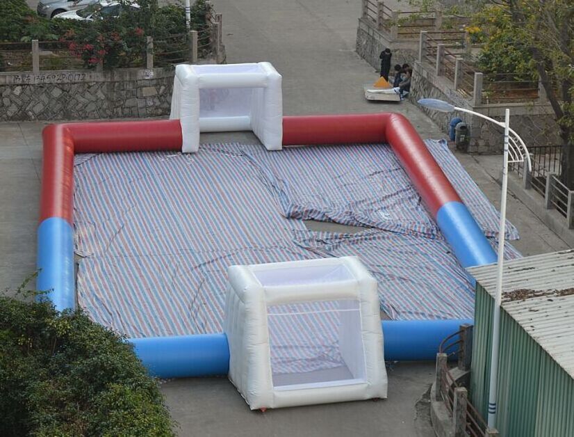 Water Slip n Slide Football Pitch Hire Inflatable Soap Soccer Field Court Inflatable Soccer Field For Sale