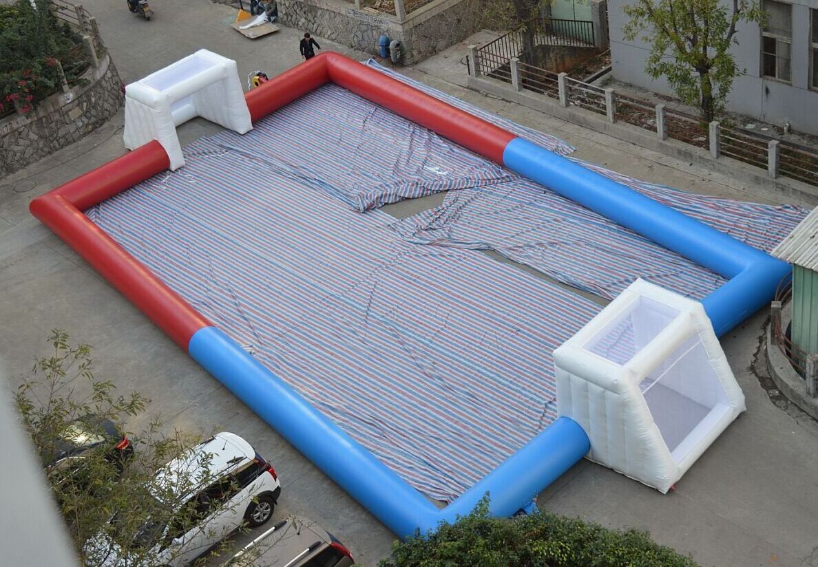 Water Slip n Slide Football Pitch Hire Inflatable Soap Soccer Field Court Inflatable Soccer Field For Sale