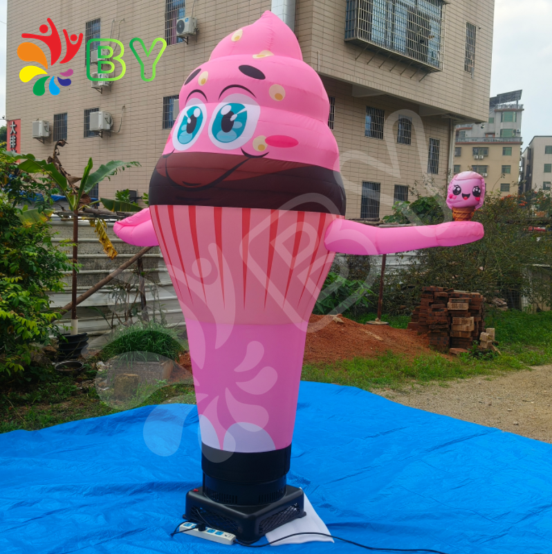 BOYAN customizable factory outlet chicken air dancer ice cream cone air dancer inflatable air dancer with blower