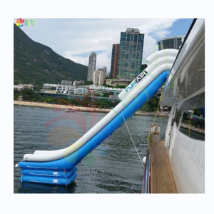 Boyan Entertainment Yacht Water Floating Slide PVC Inflatable Pontoon Boat Slide