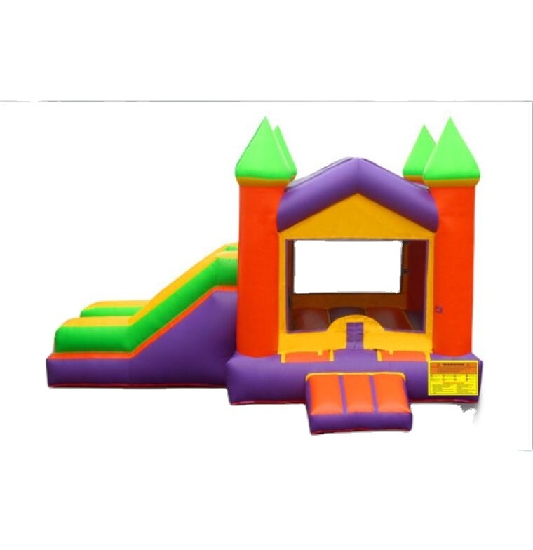 Inflatable attractions funny combo zoo slide moonwalk castle house high quality inflatable bouncers jumping castles