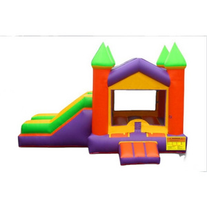 Inflatable attractions funny combo zoo slide moonwalk castle house high quality inflatable bouncers jumping castles