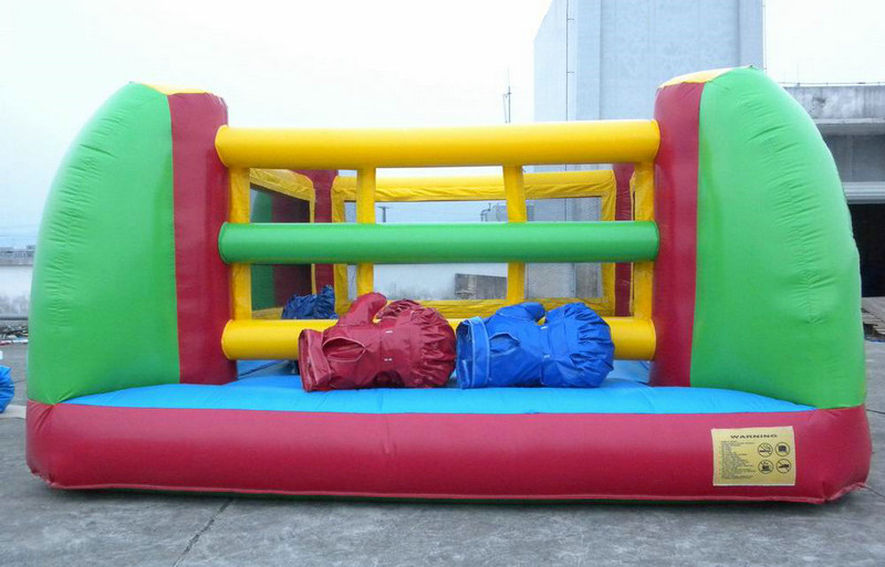 cheap kid game rental arena inflatable battle zone wrestling boxing ring for sale