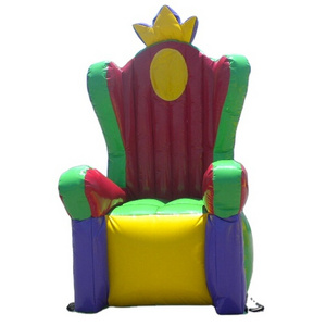 Hot sale king throne inflatable chair/ Cheap King Throne Inflatable Party Chair/popular inflatable birthday advertising balloon