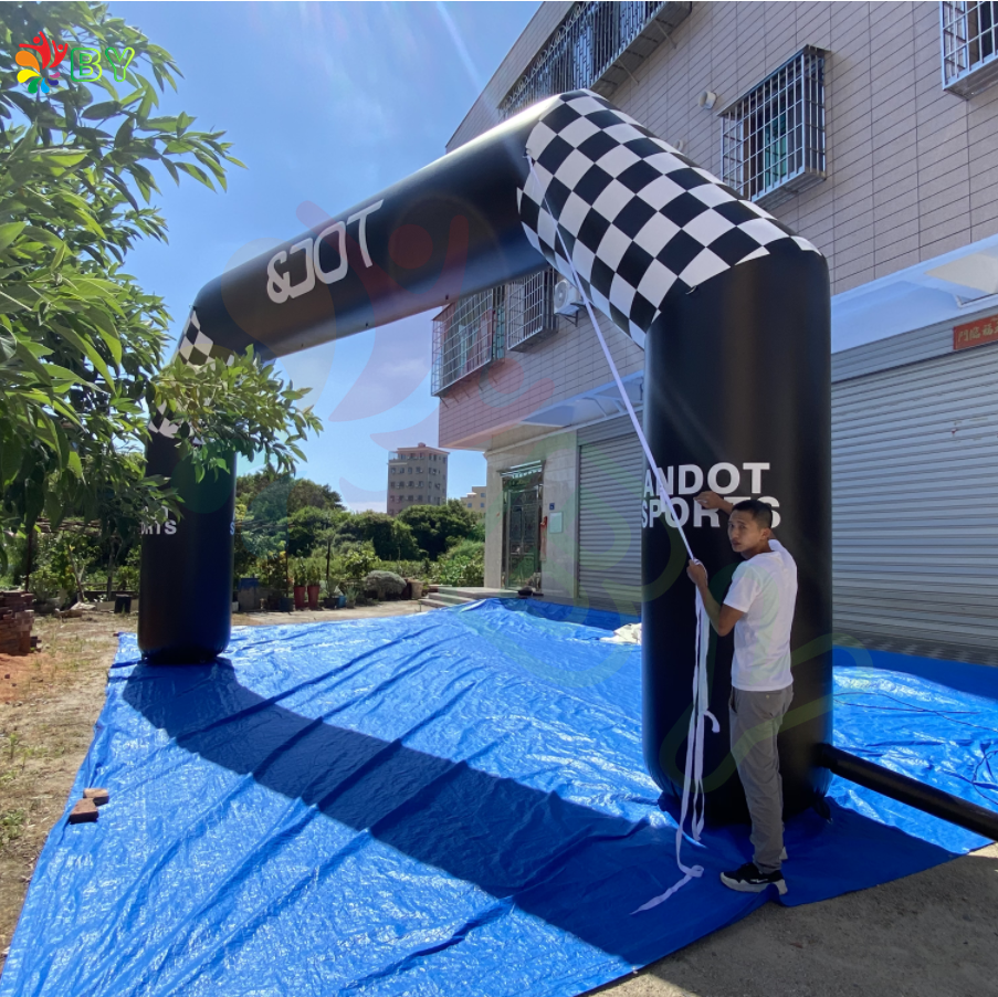 BOYAN outdoor event display print rainbow waterproof start welcome finish gate race display sport air inflatable arches