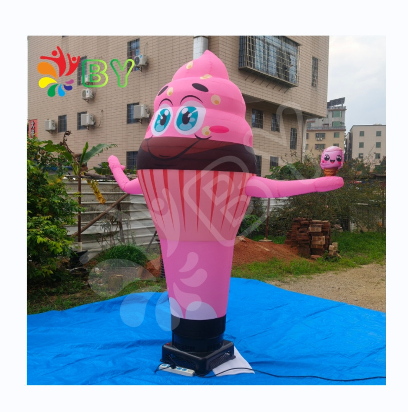 BOYAN customizable factory outlet chicken air dancer ice cream cone air dancer inflatable air dancer with blower