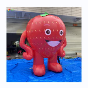 BOYAN Customized Large Inflatable Fruit Pear Watermelon Peach Mango Pineapple Strawberry rooftop Balloon