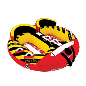 Water Park Commercial Grade Spinning UFO Rotating Roll 6 8 12 Seats Inflatable Disco Boat Towable Water Ski Tube Twist for sale