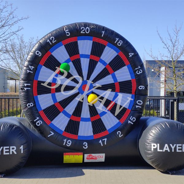 Giant Inflatable Football Soccer Dart Board, Inflatable Golf Targets, Inflatable Foot Dart Game with 5 balls