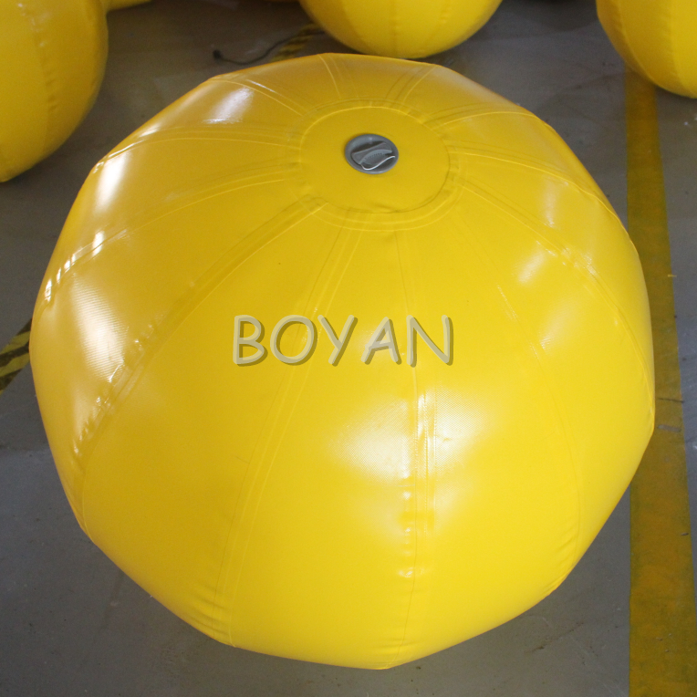 PVC Swim Water Marking Buoys Floating Inflatable Cylinder Marker Buoy For Water Sport