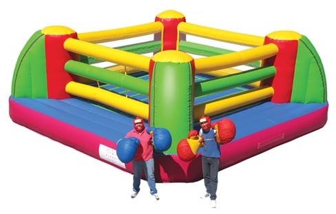 cheap kid game rental arena inflatable battle zone wrestling boxing ring for sale