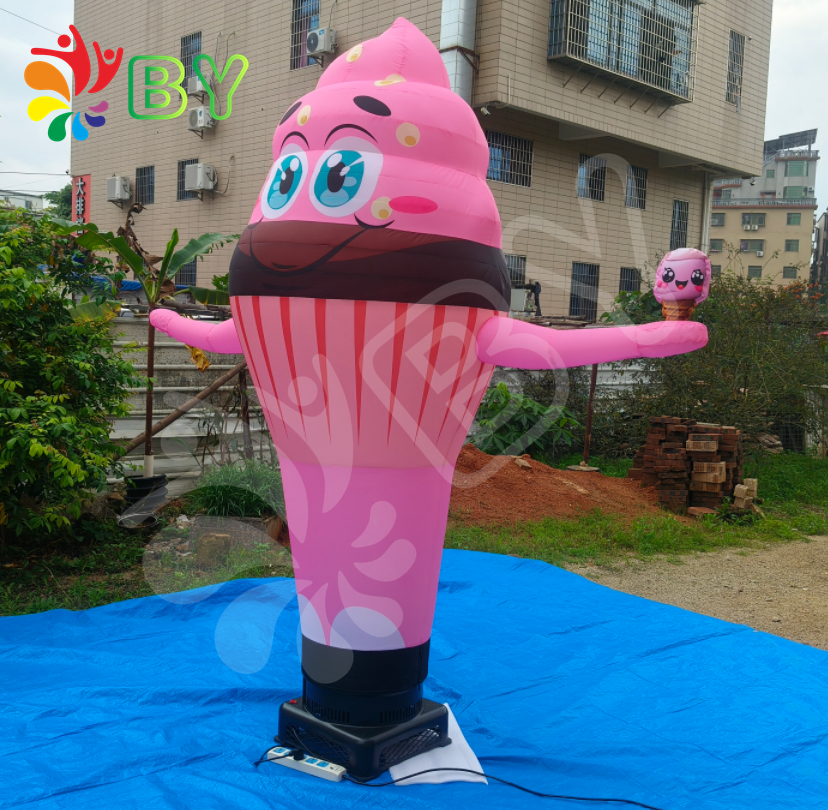 BOYAN customizable factory outlet chicken air dancer ice cream cone air dancer inflatable air dancer with blower