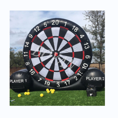 Giant Inflatable Football Soccer Dart Board, Inflatable Golf Targets, Inflatable Foot Dart Game with 5 balls