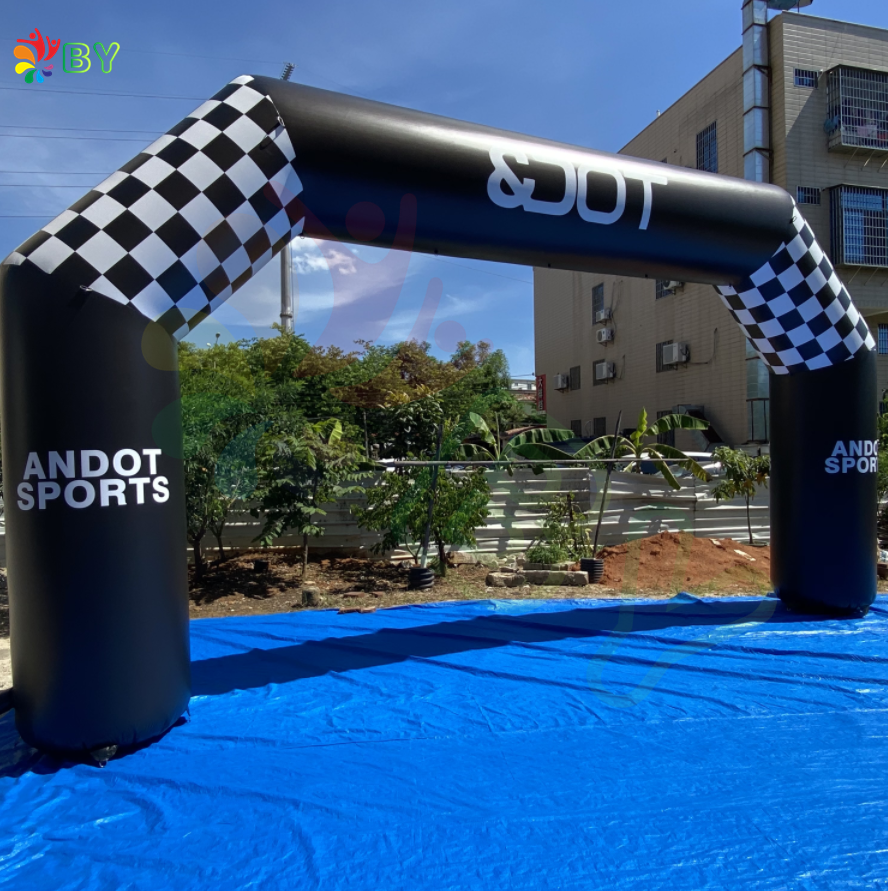 BOYAN outdoor event display print rainbow waterproof start welcome finish gate race display sport air inflatable arches