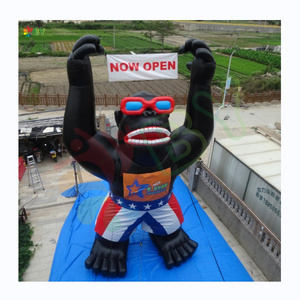 BOYAN hot sale to US new designed inflatable animal for advertising, inflatable Gorilla with Shorts and Glasses