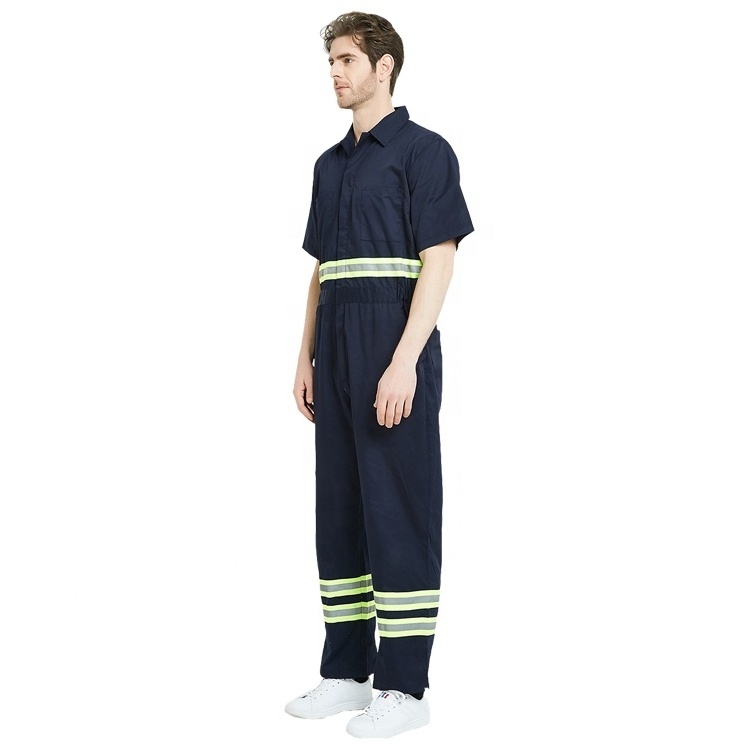 Wholesale Workwear Coveralls Men Short Sleeve Overalls Summer Safety Coveralls Customize Coverall