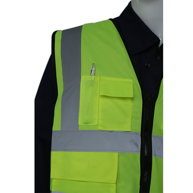 Hot Selling Security Work Reflective Elastic Yellow Kids Reflective Safety Work Vest