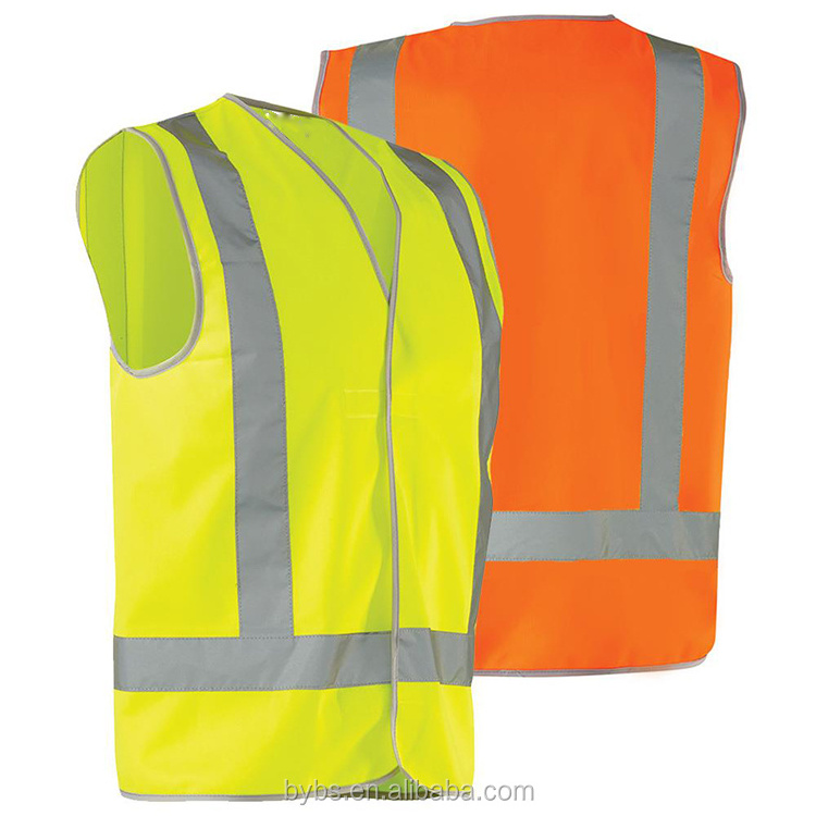 Workwear Day/Night Reflective Vest Running Hi-Vis 'H' Taped Motorcycle Reflective Safety Vest