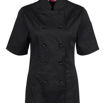 Long/short Sleeves Woman chef shirt chef cook uniform Short Sleeve Modern Custom Restaurant Coat