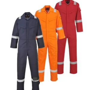 Wholesale Custom Men Black Safety Fire Retardant Coverall Work wear Oil Resistant Fireproof FR Work Uniforms Overalls