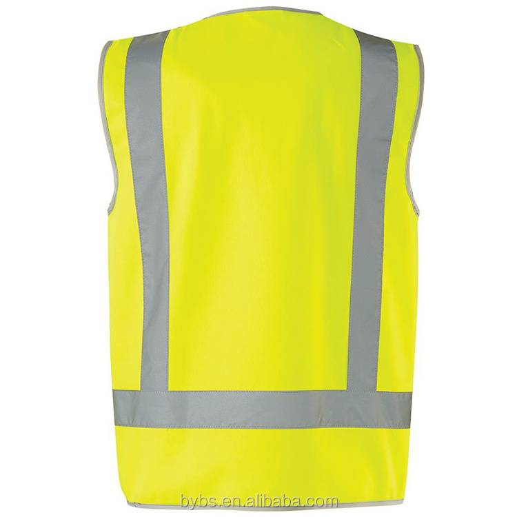 Workwear Day/Night Reflective Vest Running Hi-Vis 'H' Taped Motorcycle Reflective Safety Vest