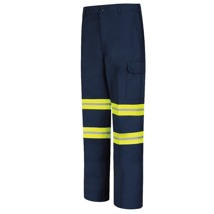 Men's Hi Reflector Safety Cargo Six Pocket Pants for Engineer and Mining working uniform