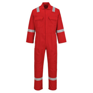 Safety Protective  Fireproof flame retardant 100 Cotton Red Work Coveralls