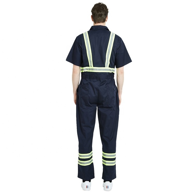 Wholesale Workwear Coveralls Men Short Sleeve Overalls Summer Safety Coveralls Customize Coverall