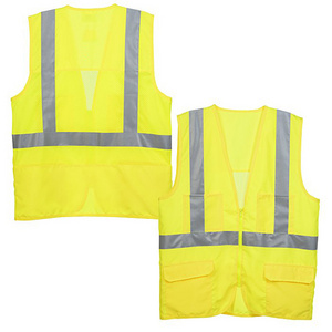 Hot Selling Security Work Reflective Elastic Yellow Kids Reflective Safety Work Vest