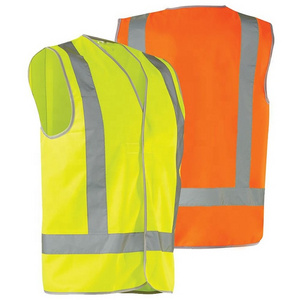 Workwear Day/Night Reflective Vest Running Hi-Vis 'H' Taped Motorcycle Reflective Safety Vest