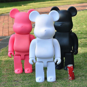 Block bear super large violent bear white glue DIY doll toy model 1000%70CM