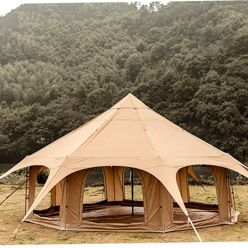 large outdoor circus luxury yurt tent parent-child waterproof camping tent cotton camp glamping tent