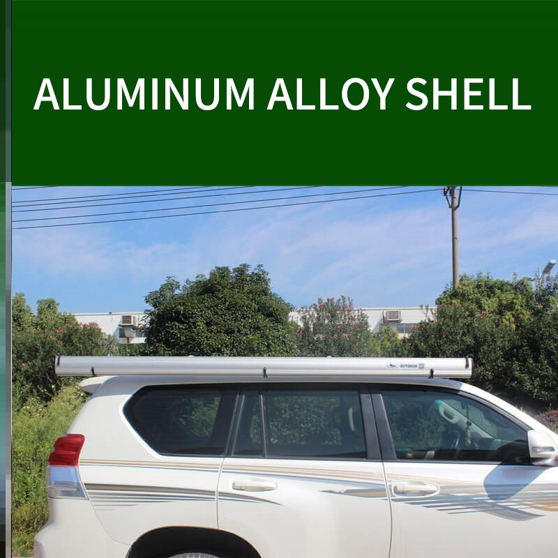 2.5*3m Aluminum alloy shell car side tent 4x4 flat car awning roof camping RV awning tent custom logo factory car side camping