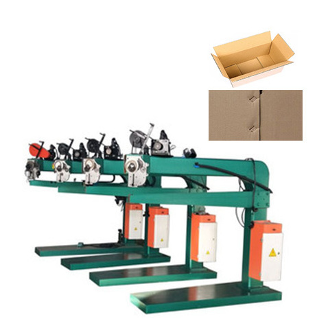 Chinese Factory Direct Sales Semi-automatic Corrugated Box Stapling Machine Cardboard Stitching Making Machine