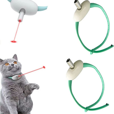 Automatic cat teasing collar laser pointer infrared intelligent cat teaser boredom collar teasing toys cat wand