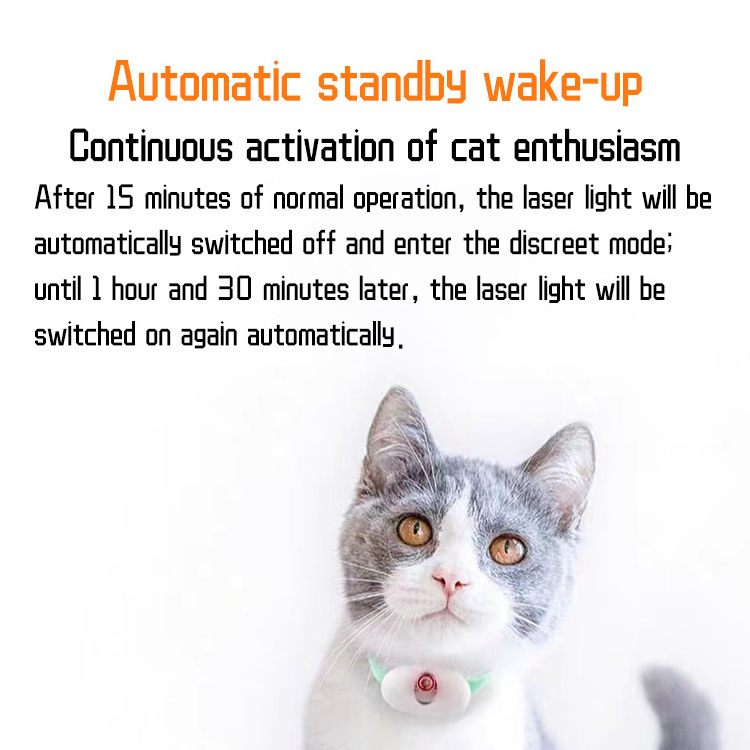 Factory direct infrared intelligent cat teaser automatic cat teasing collar laser pen boredom collar teasing cat toys