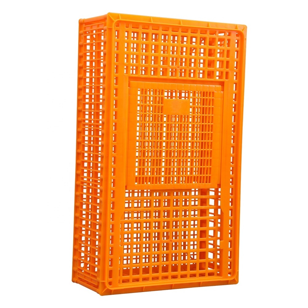 97  x 58  x 27 cm Easy-to-slide top and side doors Game poultry carrier crate / transport crate / carrying cage with two door