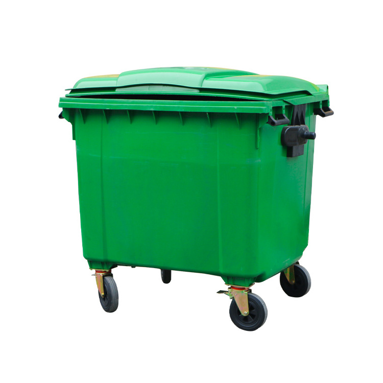 High Quality 1100L Plastic Garbage Container Rubbish Can Trash Can Waste Bin